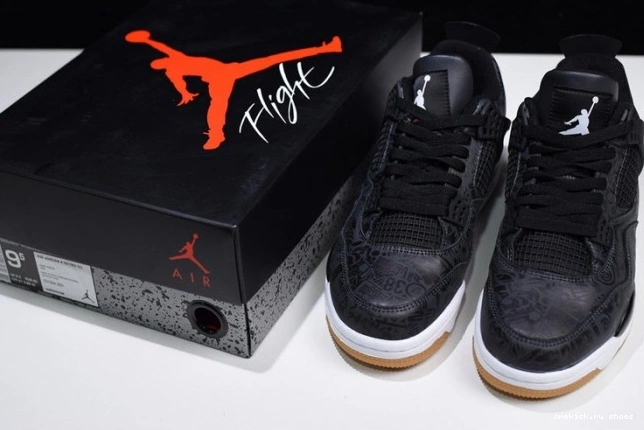Rep Black Laser CI1184-001 Retro 4 Air Jordan 0816